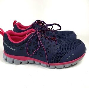 Reebok Womens Sublite Alloy Toe Athletic Work Shoe Size 8 RB046